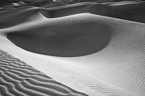 Dune Abstract-Death Valley Art Print by John Ford